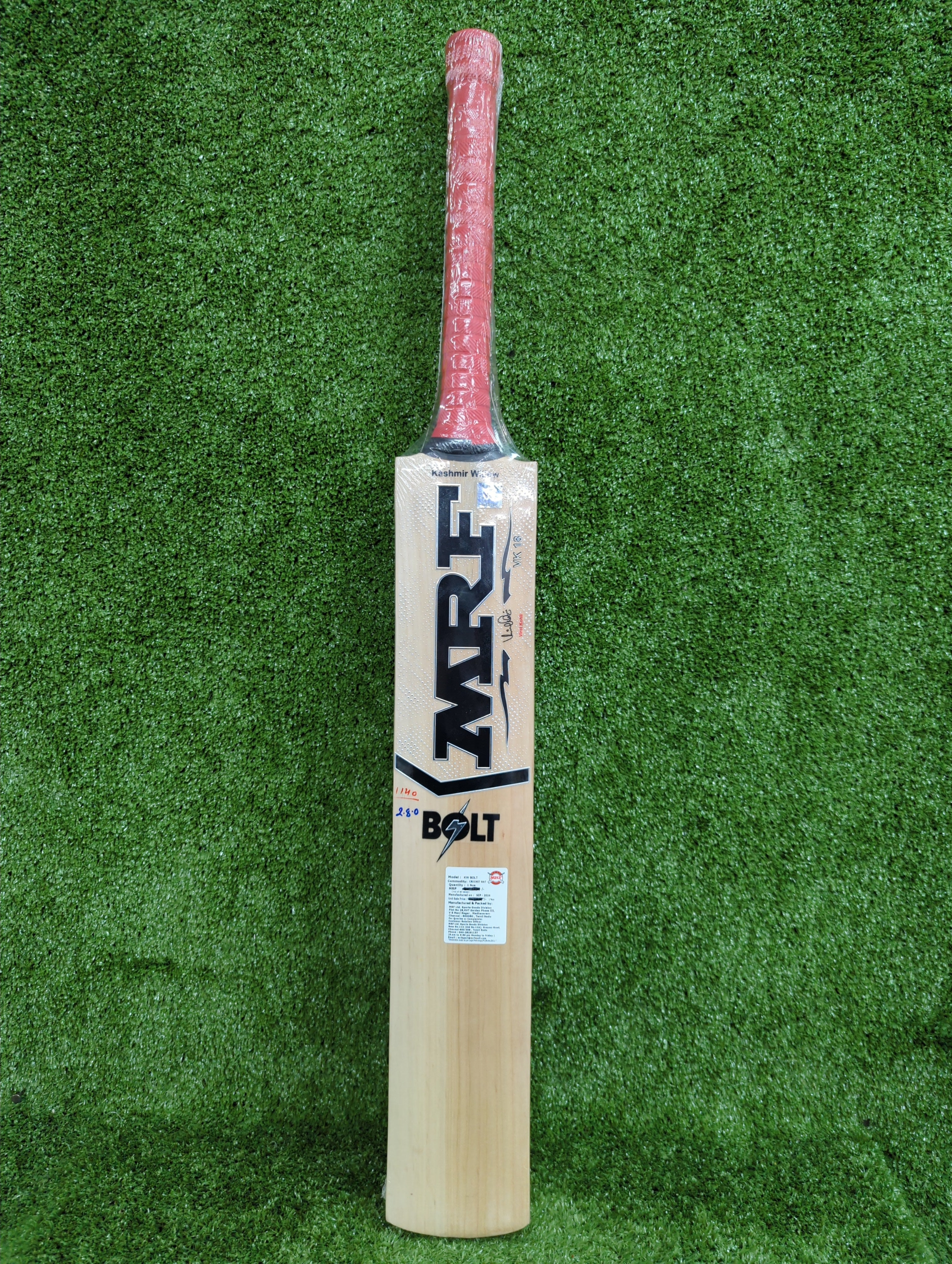 MRF Bolt Kashmir Willow Cricket Bat