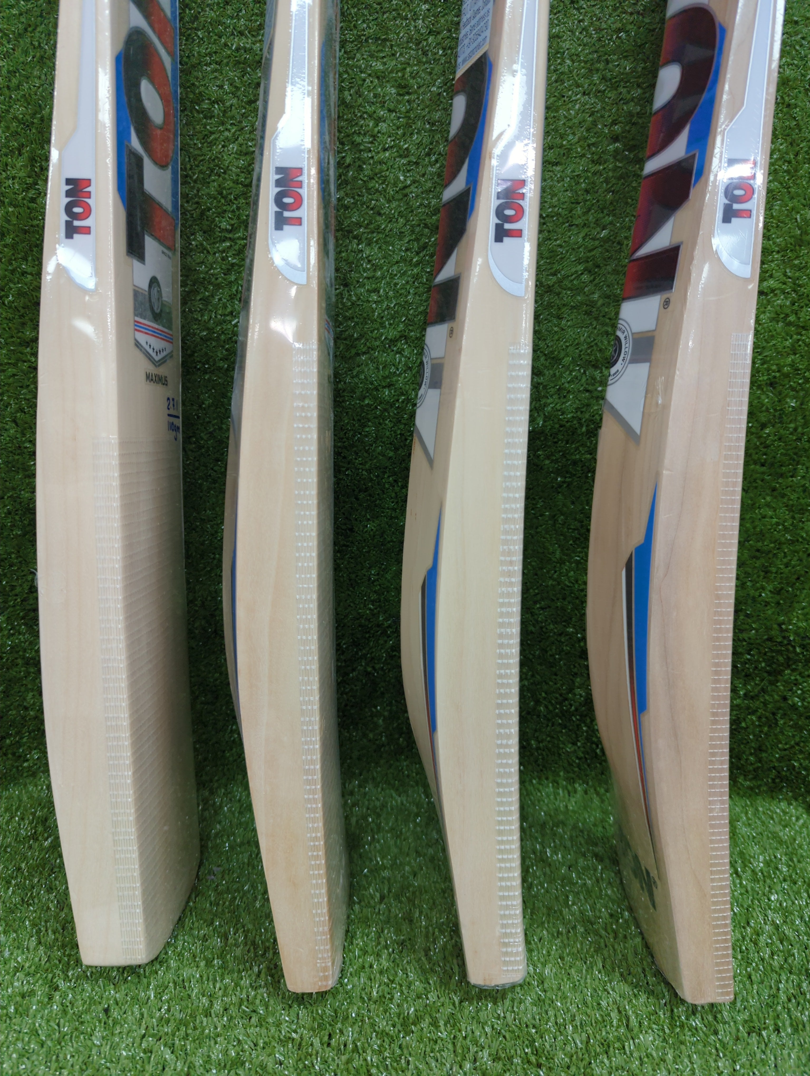 SS TON Maximus Premium Kashmir Willow Cricket Bat by SS - close-up detail - TopCricketStore