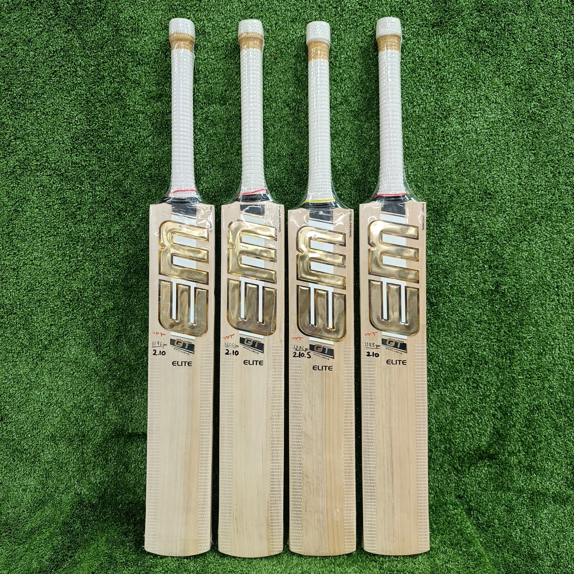 EM GT Exclusive Elite Leather Ball Selected Willow Cricket Bat