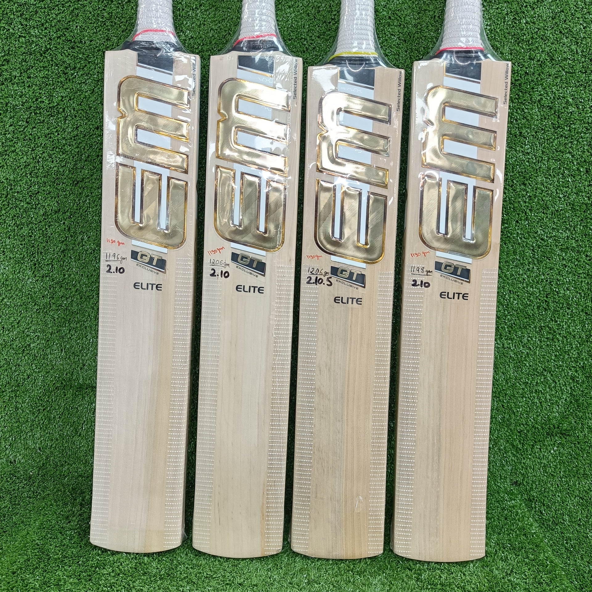 EM GT Exclusive Elite Leather Ball Selected Willow Cricket Bat