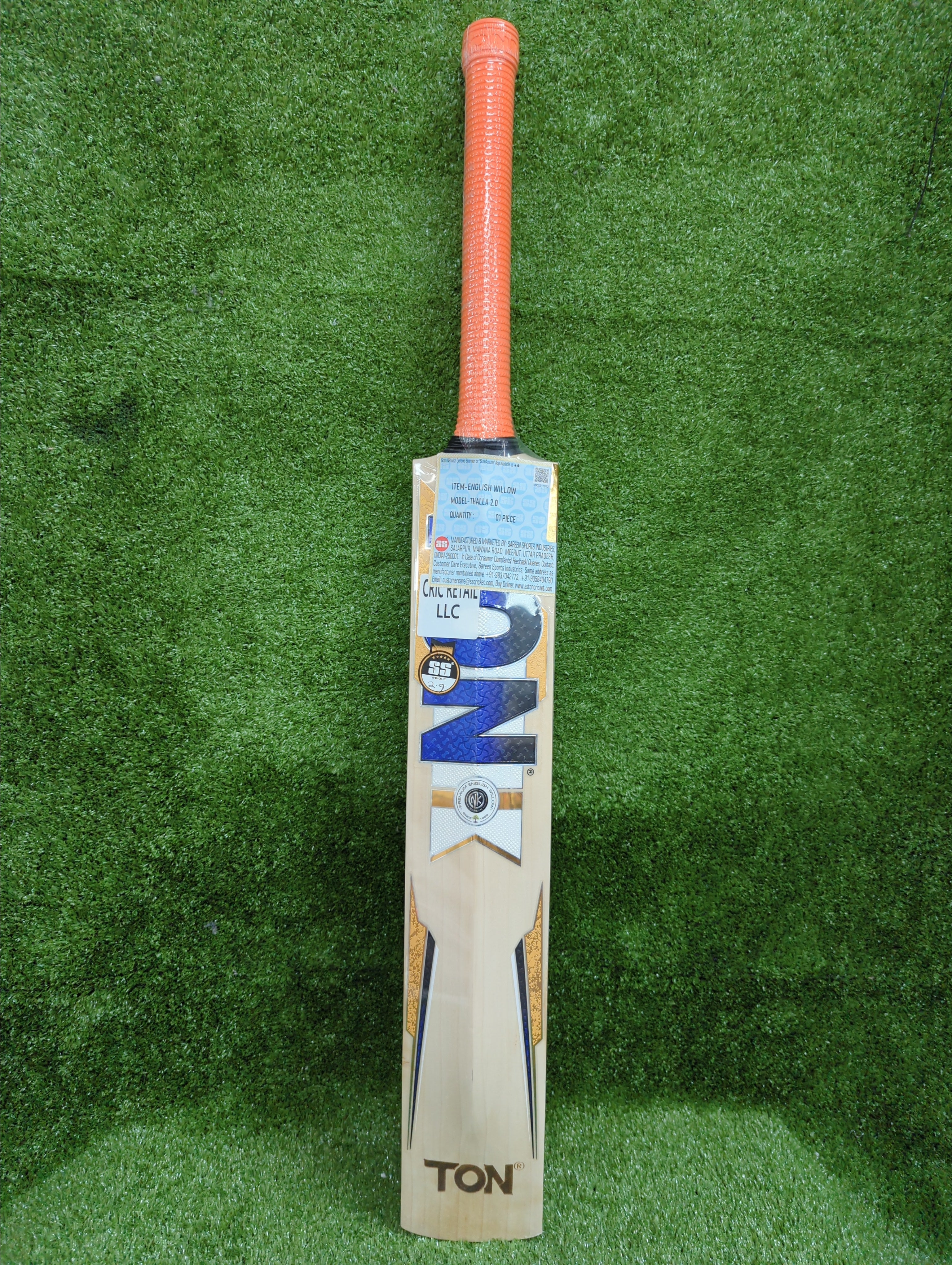 SS Ton Dhoni Thala 2.0 English Willow Cricket Bat SS