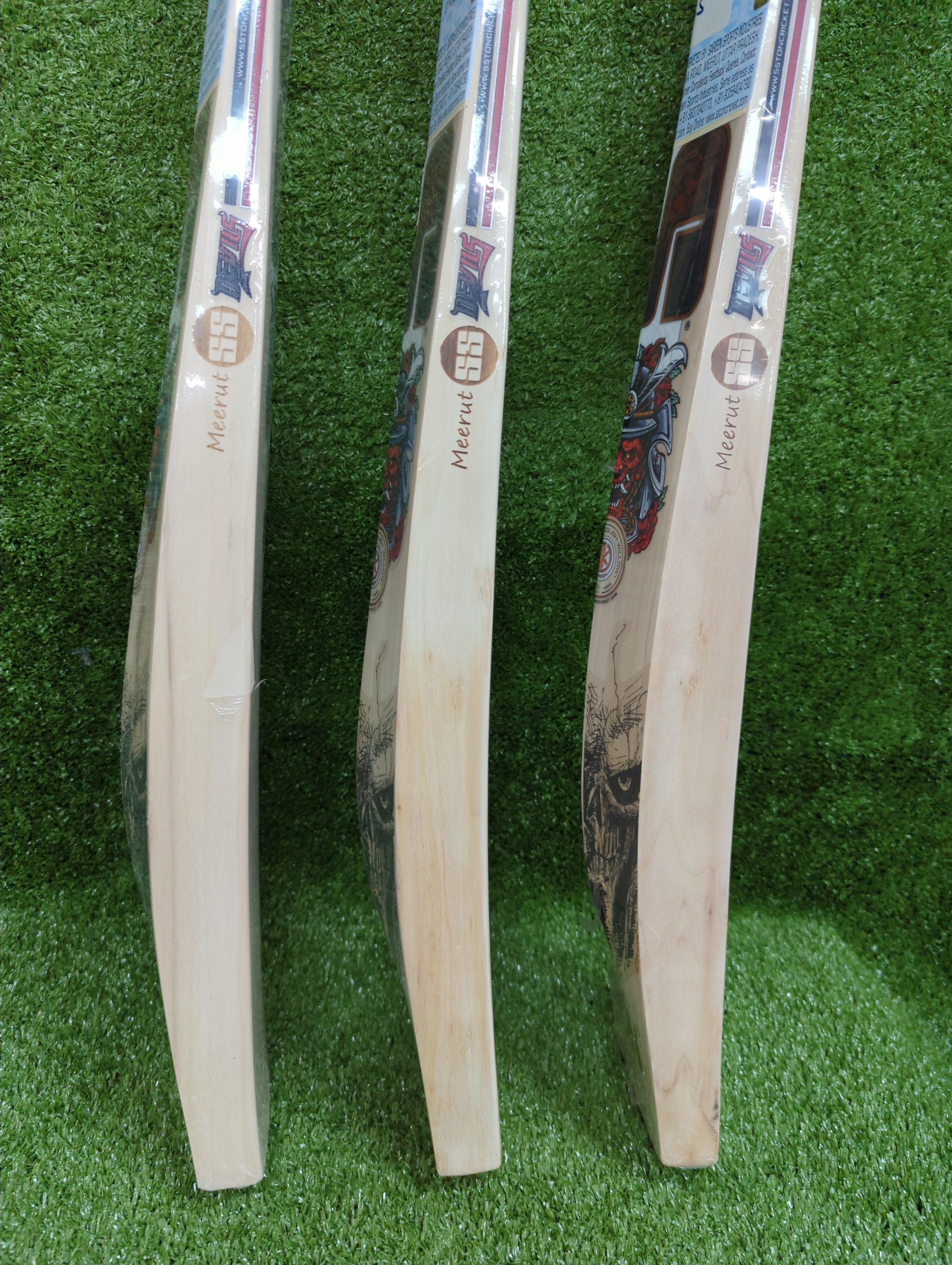 SS Devils Red English Willow Cricket Bat SS