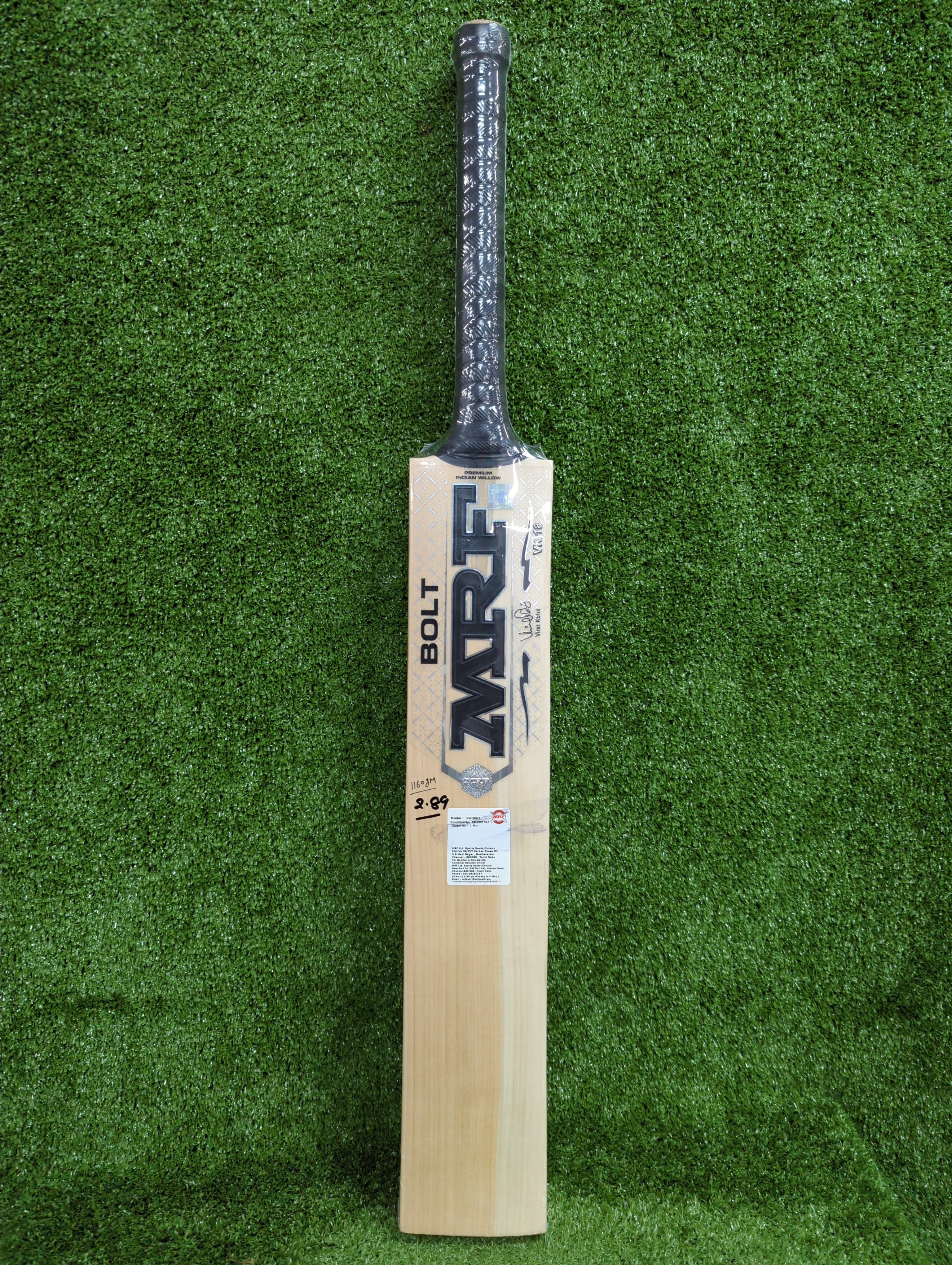 MRF Bolt Premier Kashmir Willow Cricket Bat