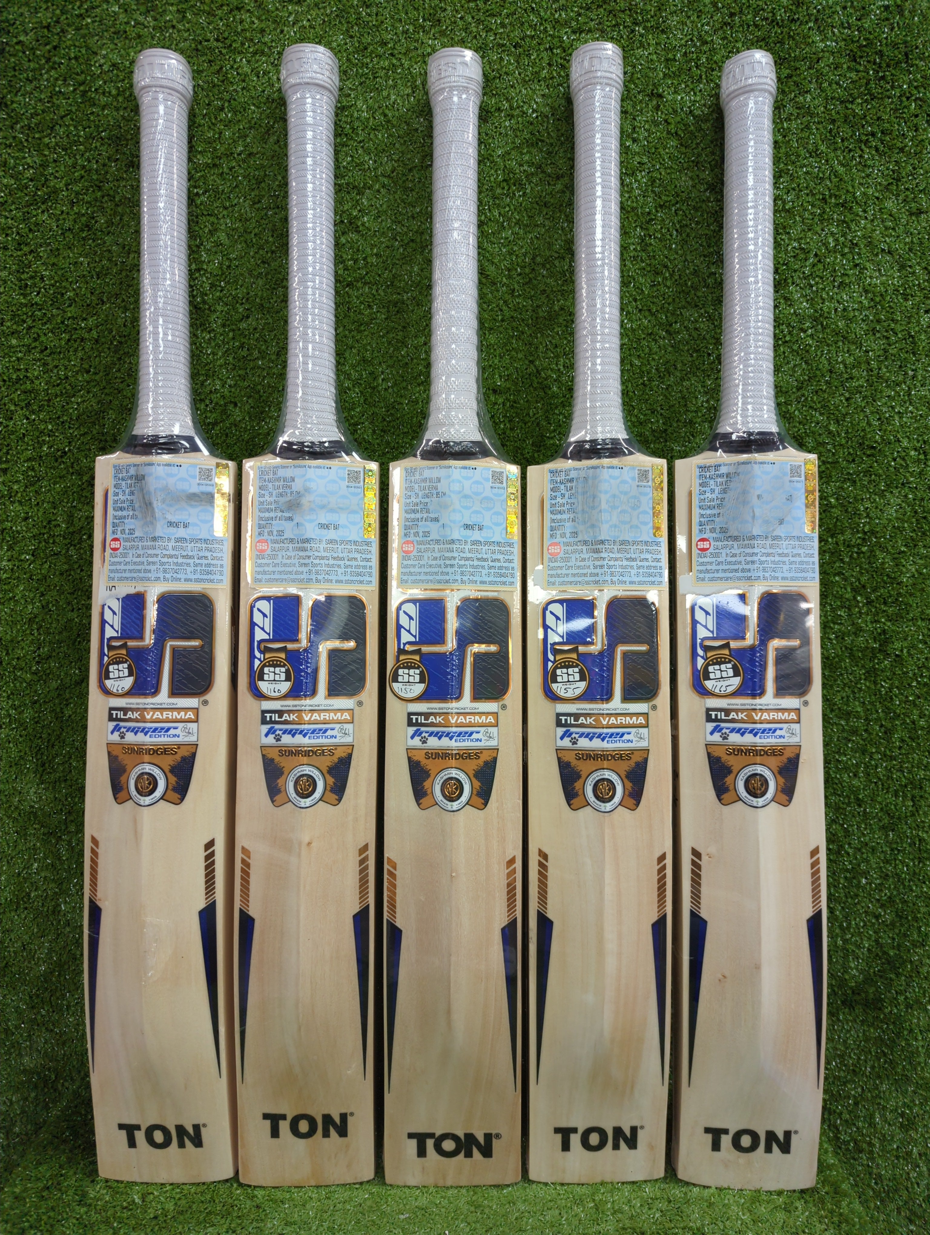 SS Tilak Varma Trigger Edition Kashmir Willow Cricket Bat