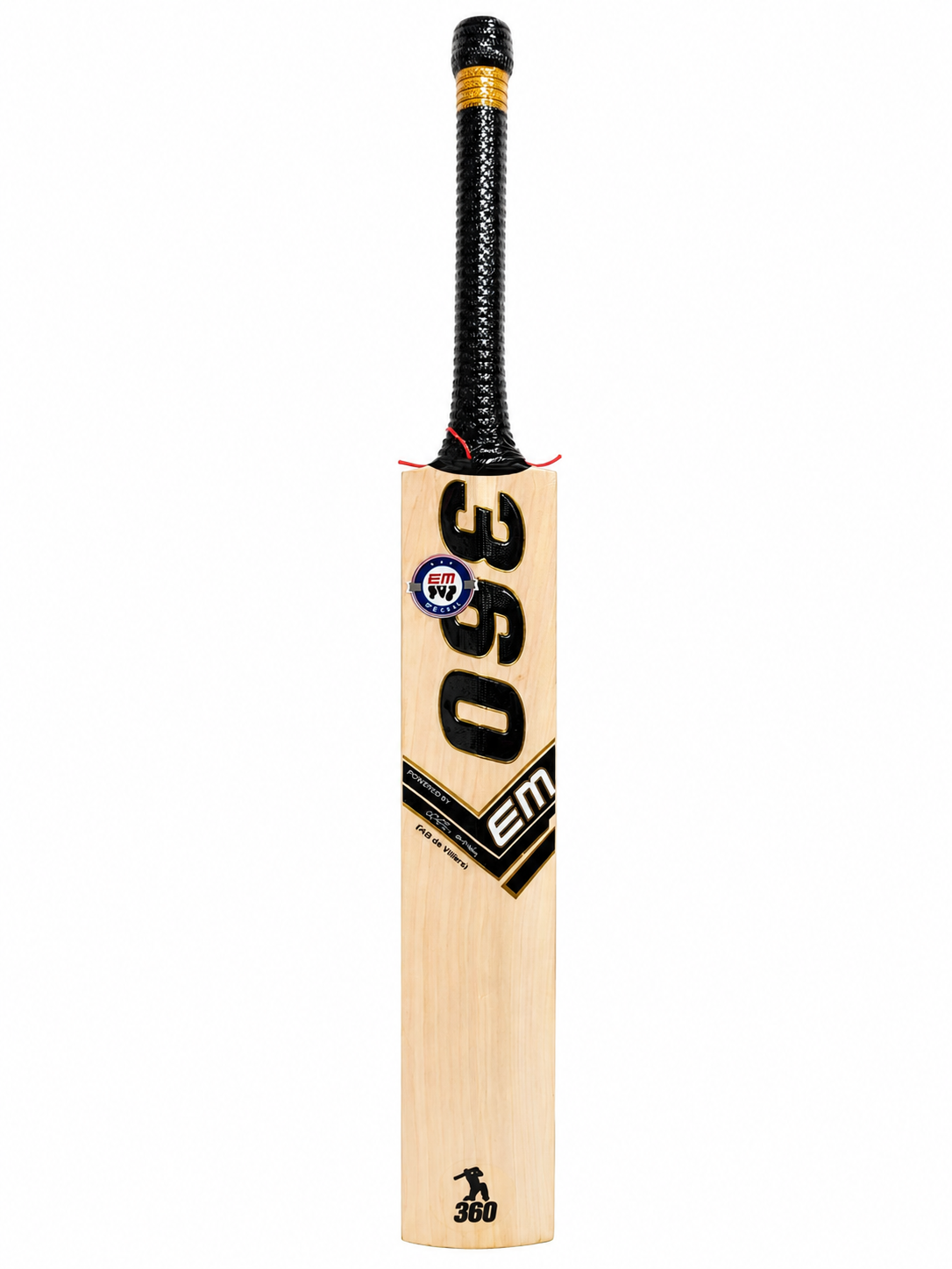 EM 360 No. 17 AB de Villiers Junior Youth English Willow Cricket Bat EM