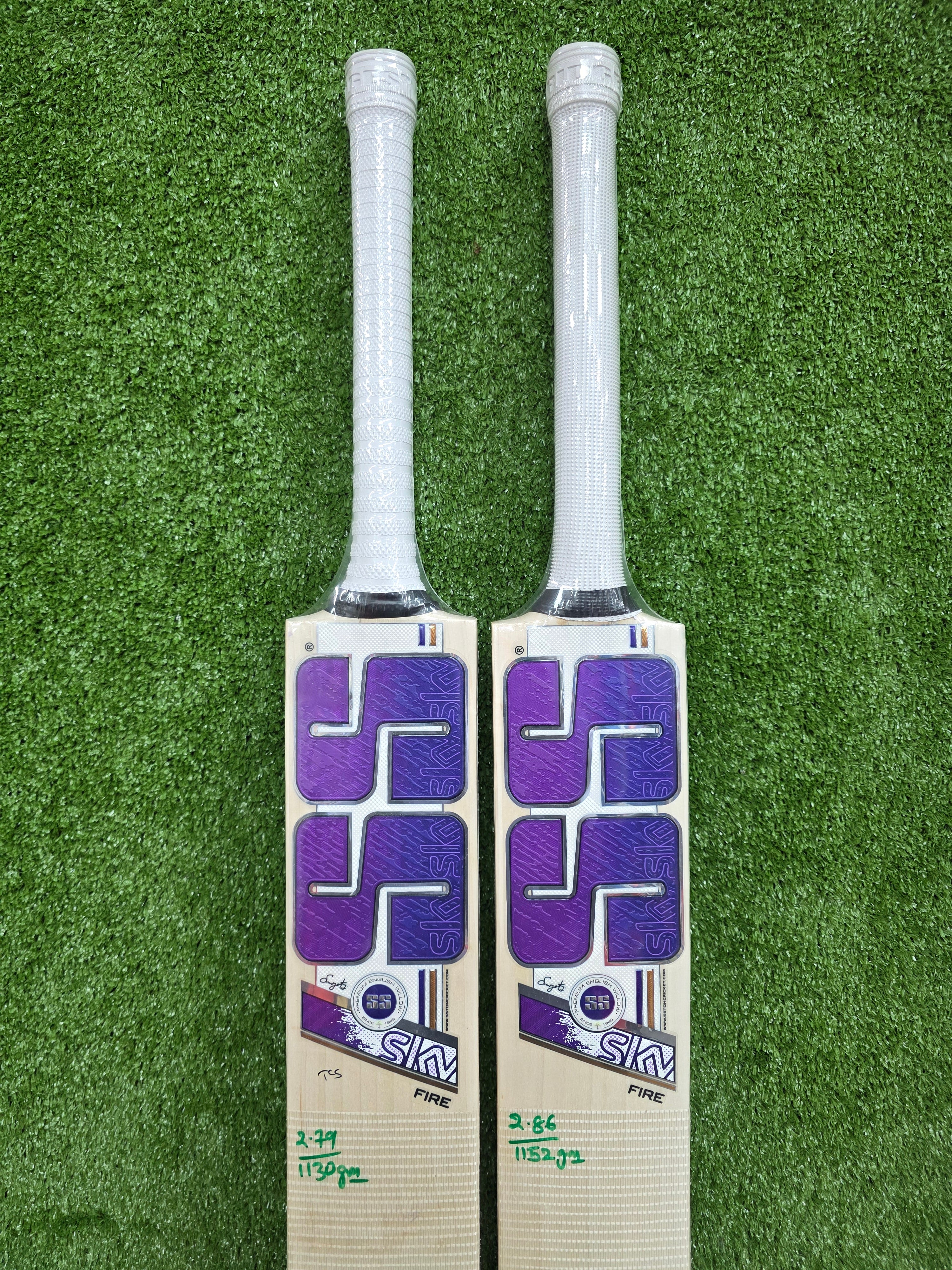 SS Sky Fire English Willow Cricket Bat Short Handle