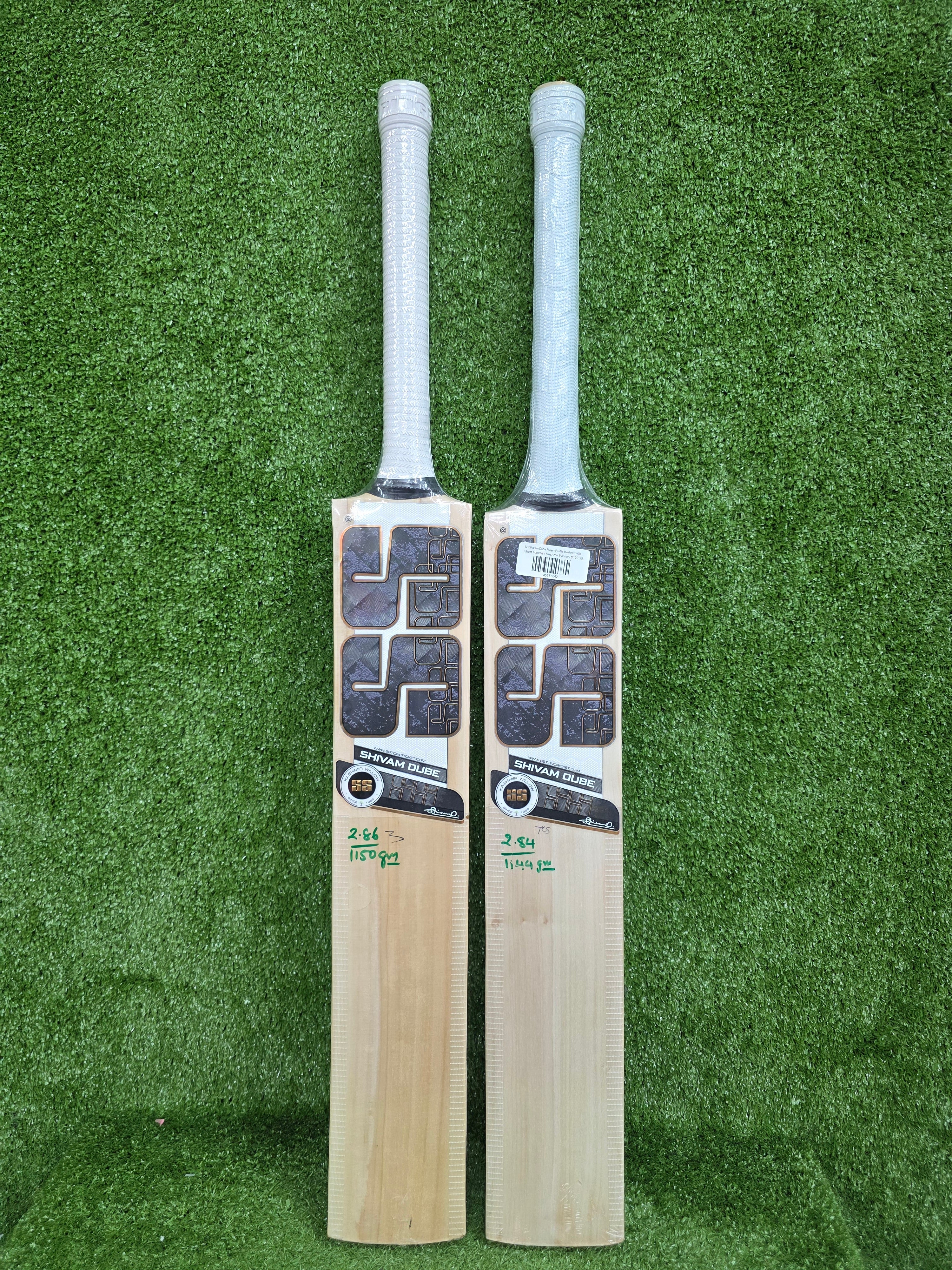 SS Shivam Dube Player Profile Kashmir Willow Cricket Bat (Short Handle) SS
