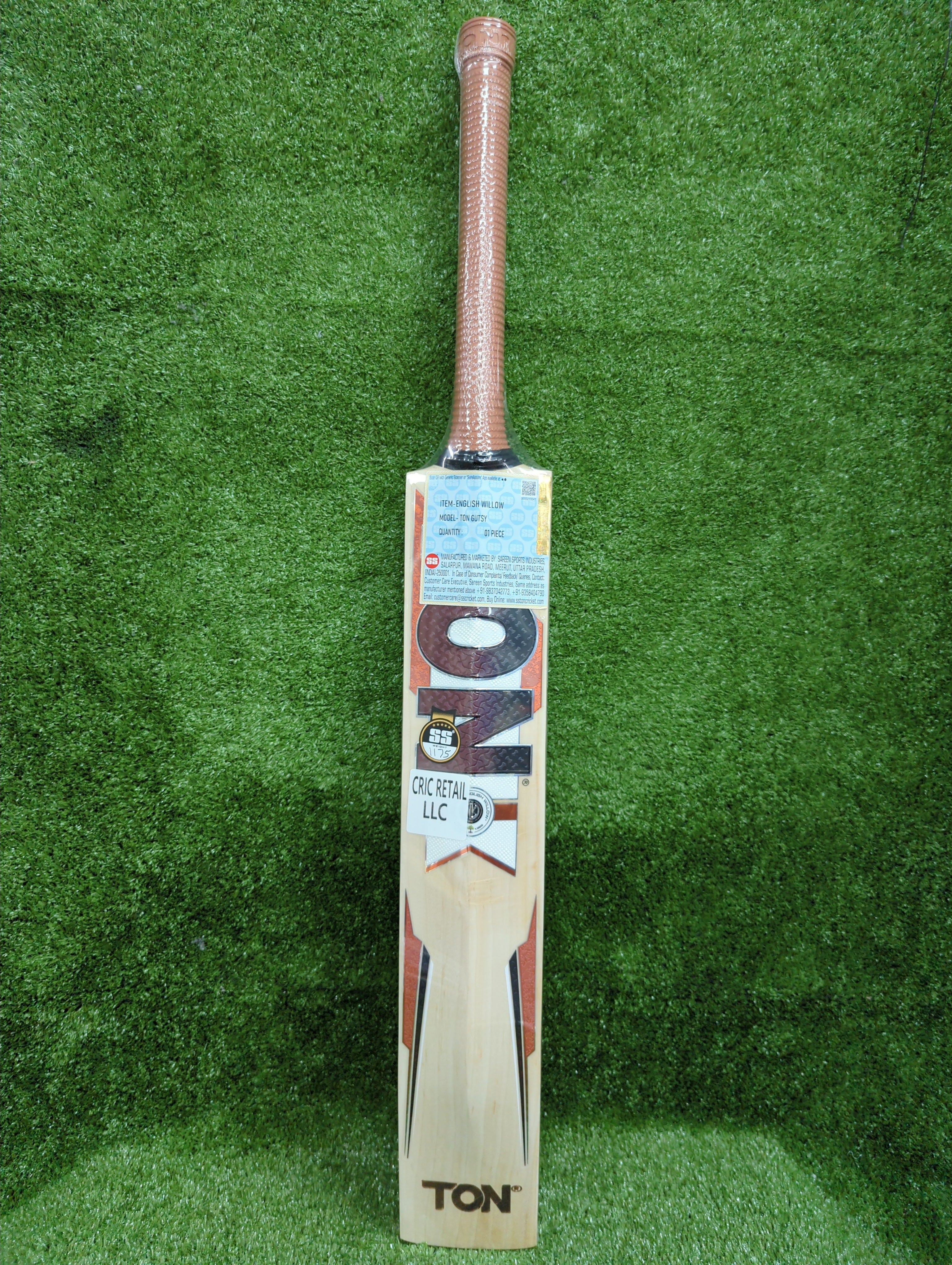 SS Ton Gutsy English Willow Cricket Bat Long Blade SS