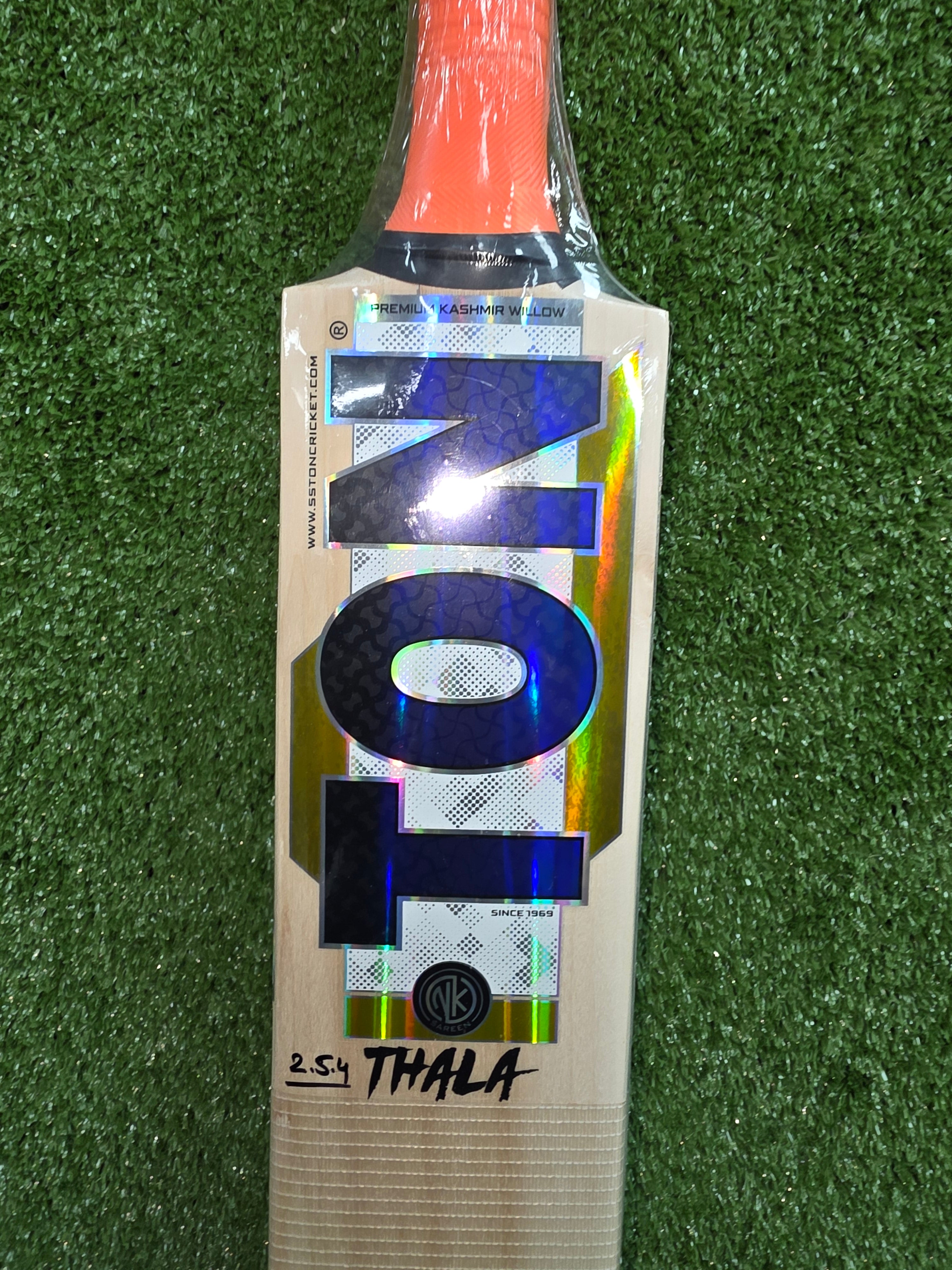 SS TON Dhoni Thala Players Premium Kashmir Willow Cricket Bat