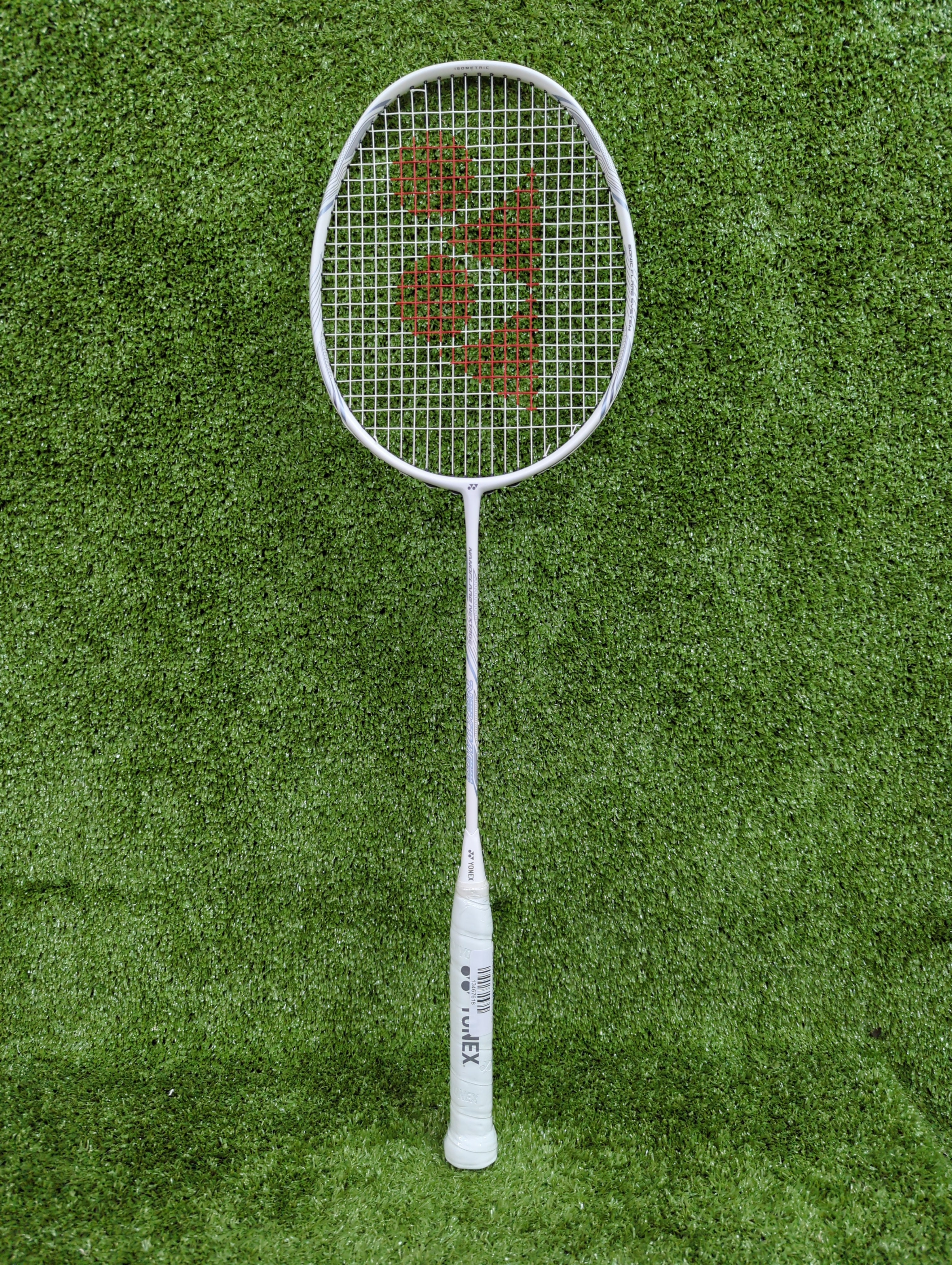 Yonex Nanoflare Nextage White Gray Badminton Racket Prestrung - Made in Taiwan