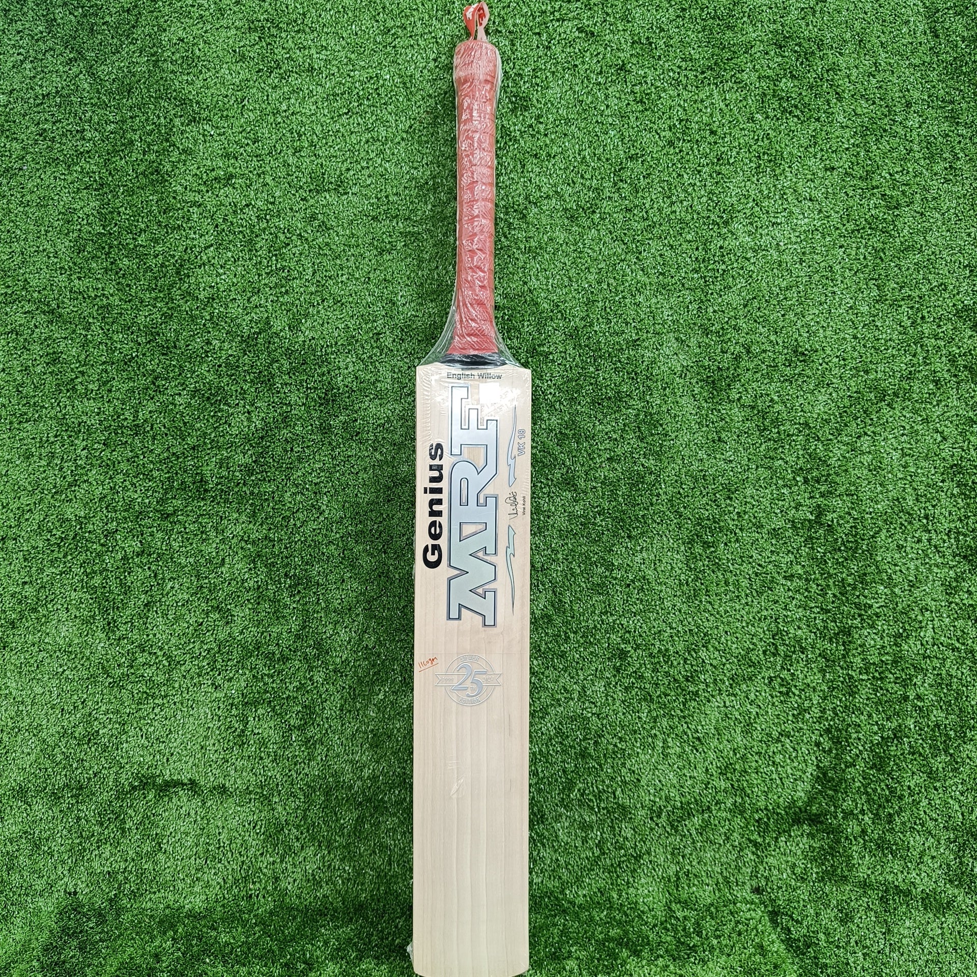 MRF Genius Silver Edition Cricket Bat | 25th Special Anniversary Model