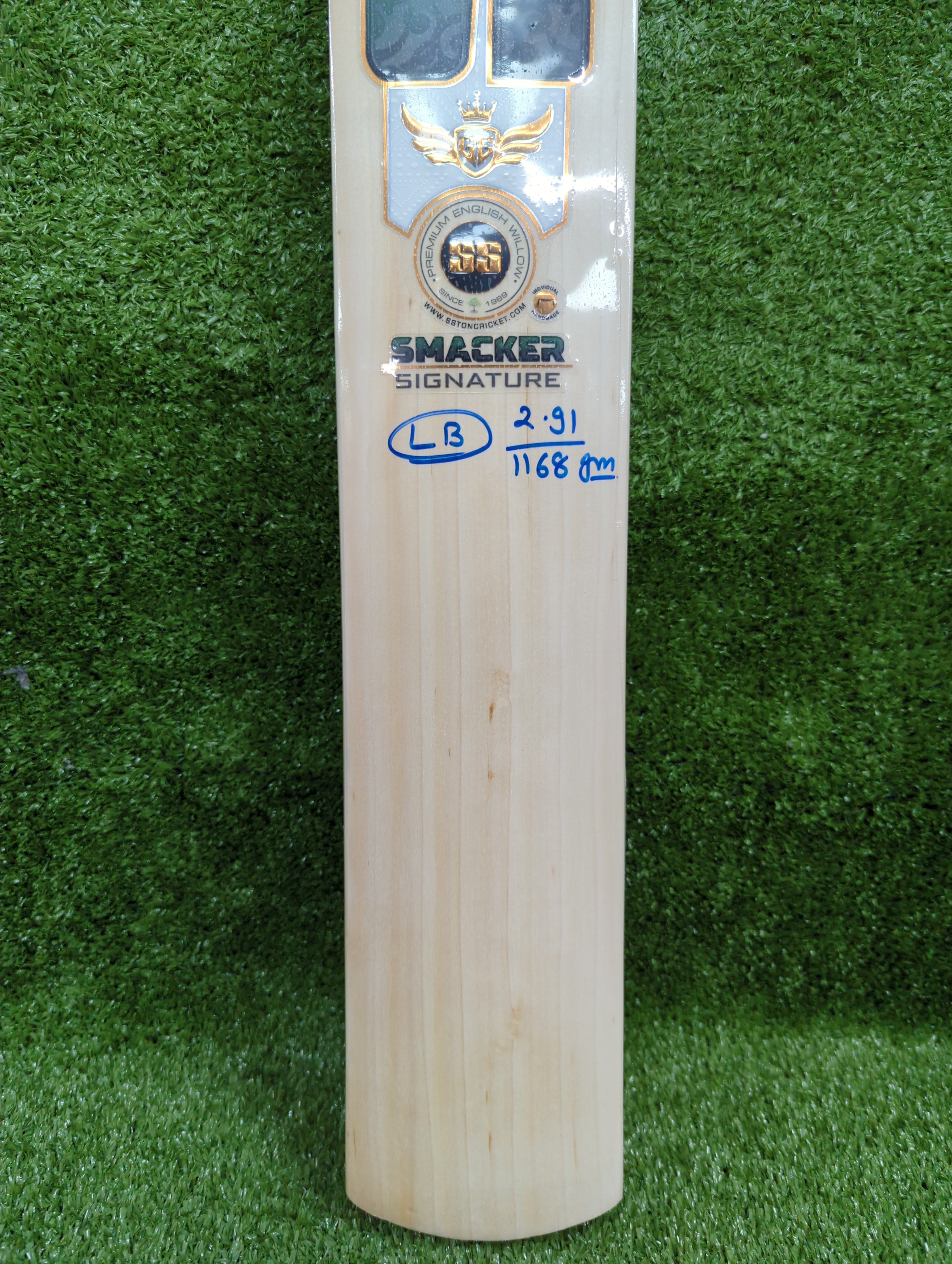 SS GG Smacker Signature English Willow Cricket Bat Long Blade SS