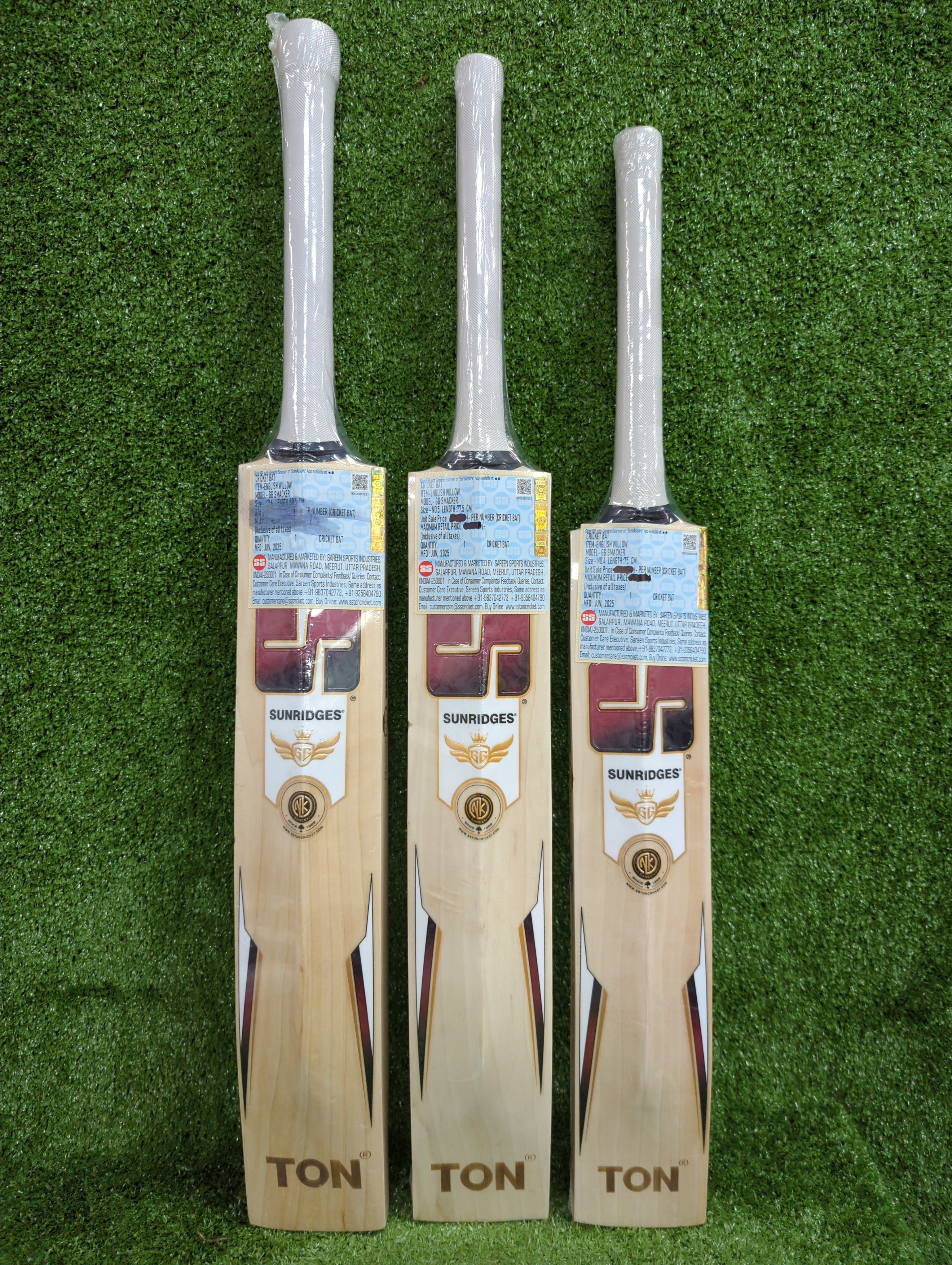 SS GG Smacker Junior / Youth Cricket Bat (Red Sticker)
