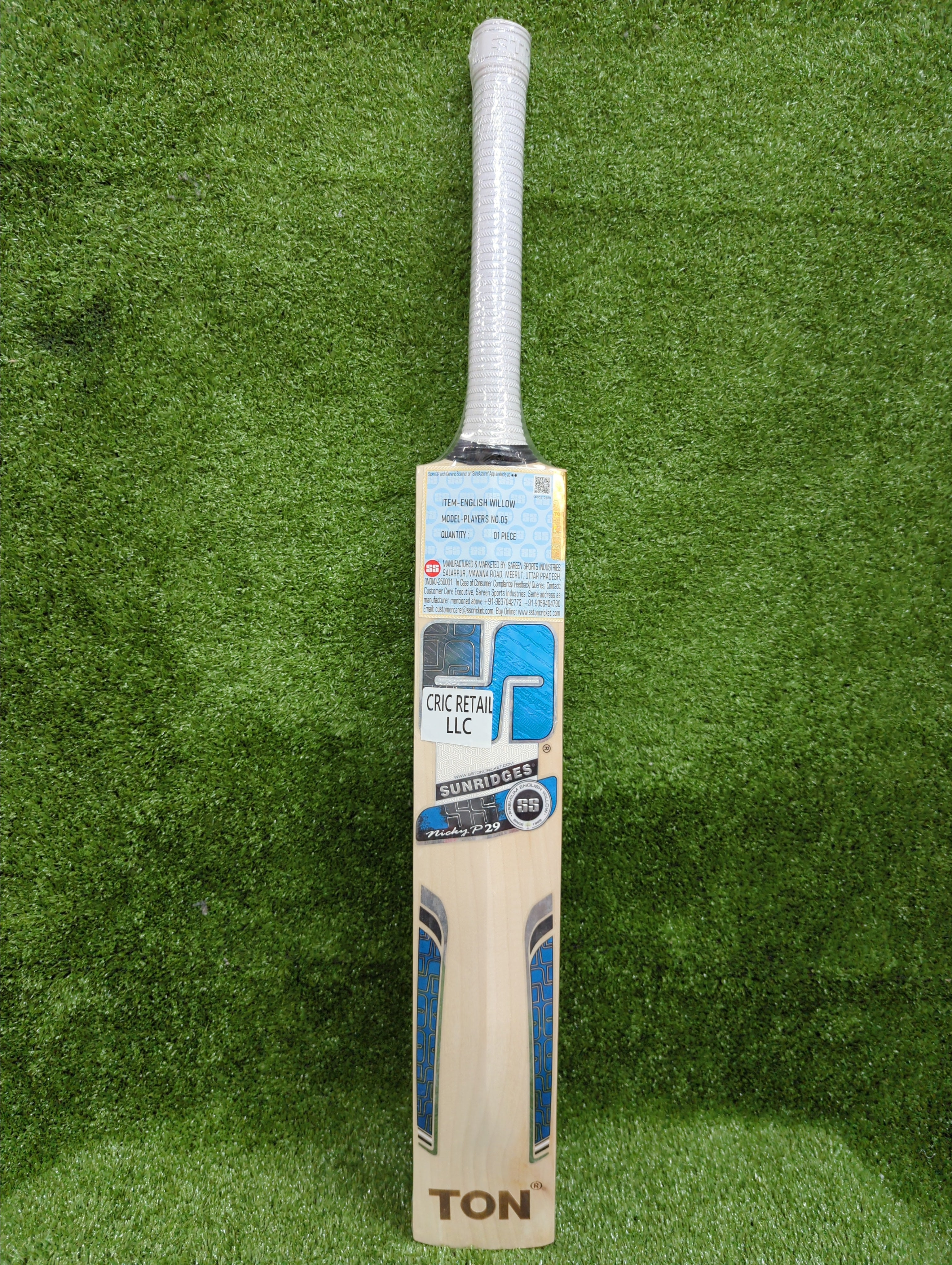 SS Nicholas Pooran Players Edition Junior / Youth English Willow Cricket Bat SS