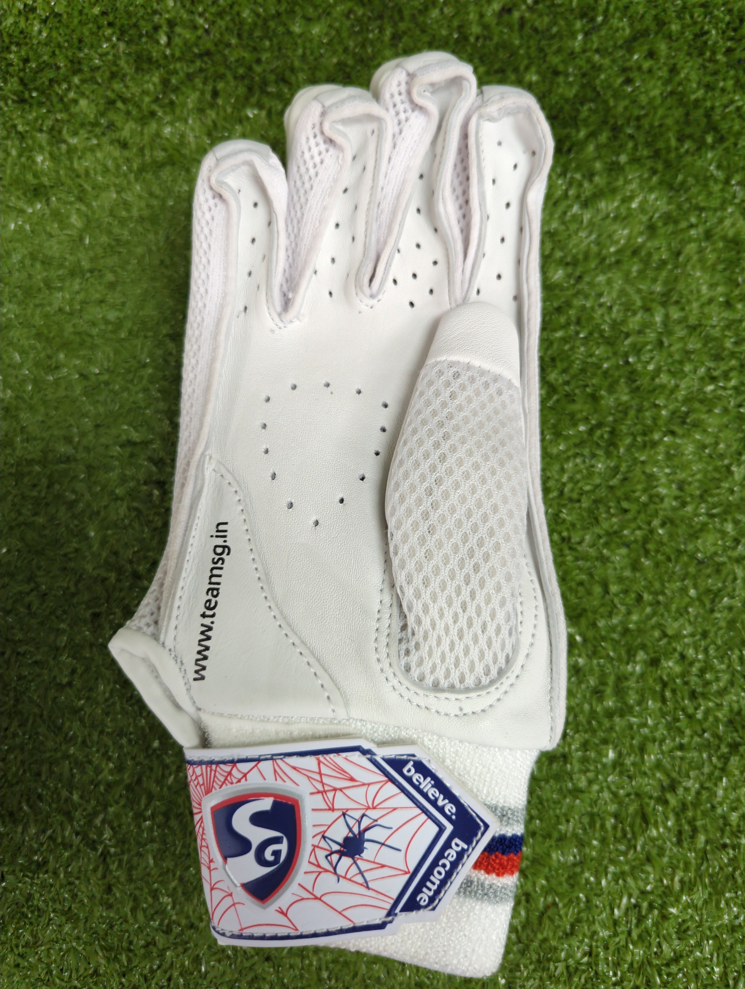 SG RP Lite Cricket Batting Gloves (Red)