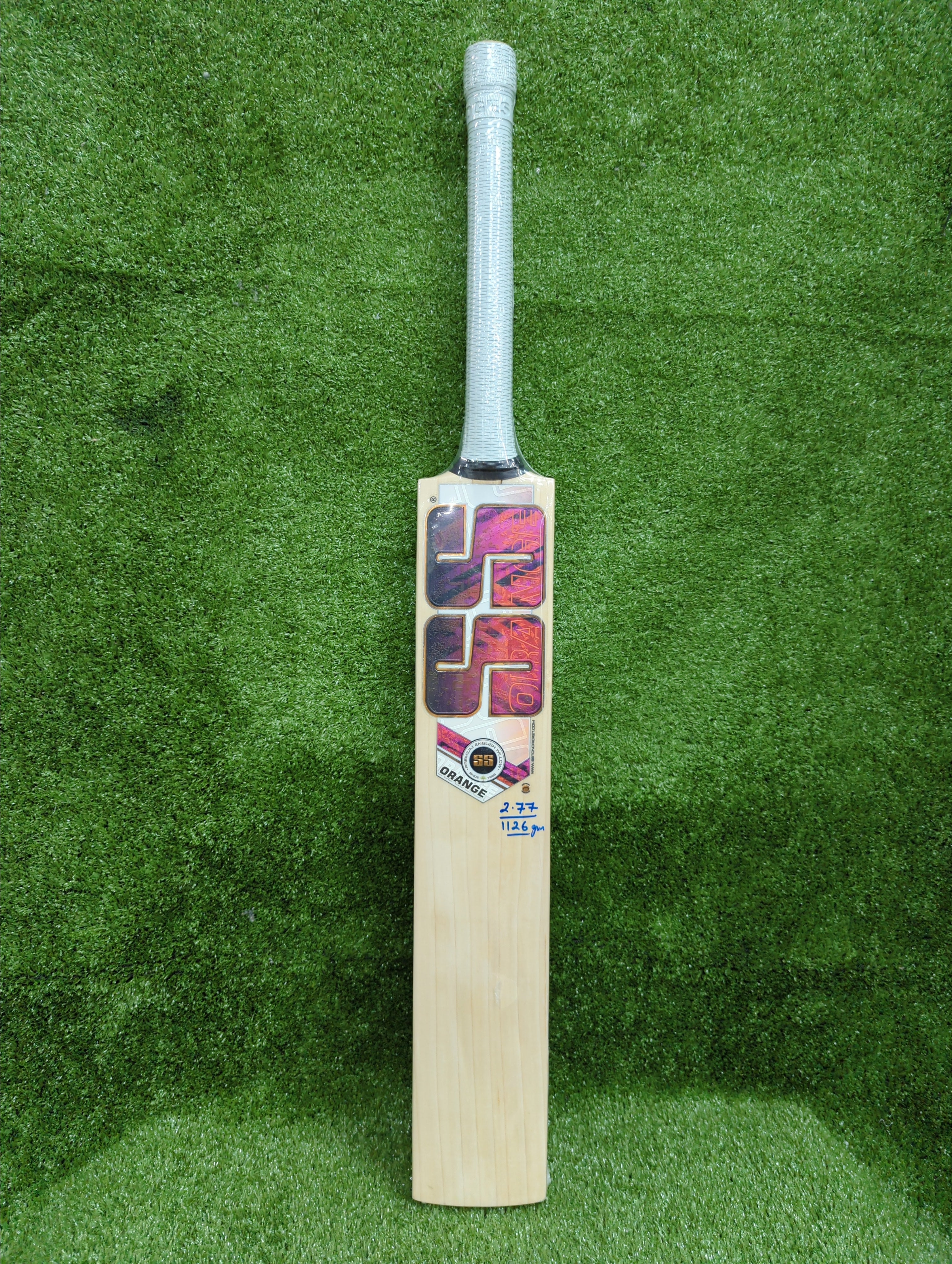 SS Orange English Willow Cricket Bat SS