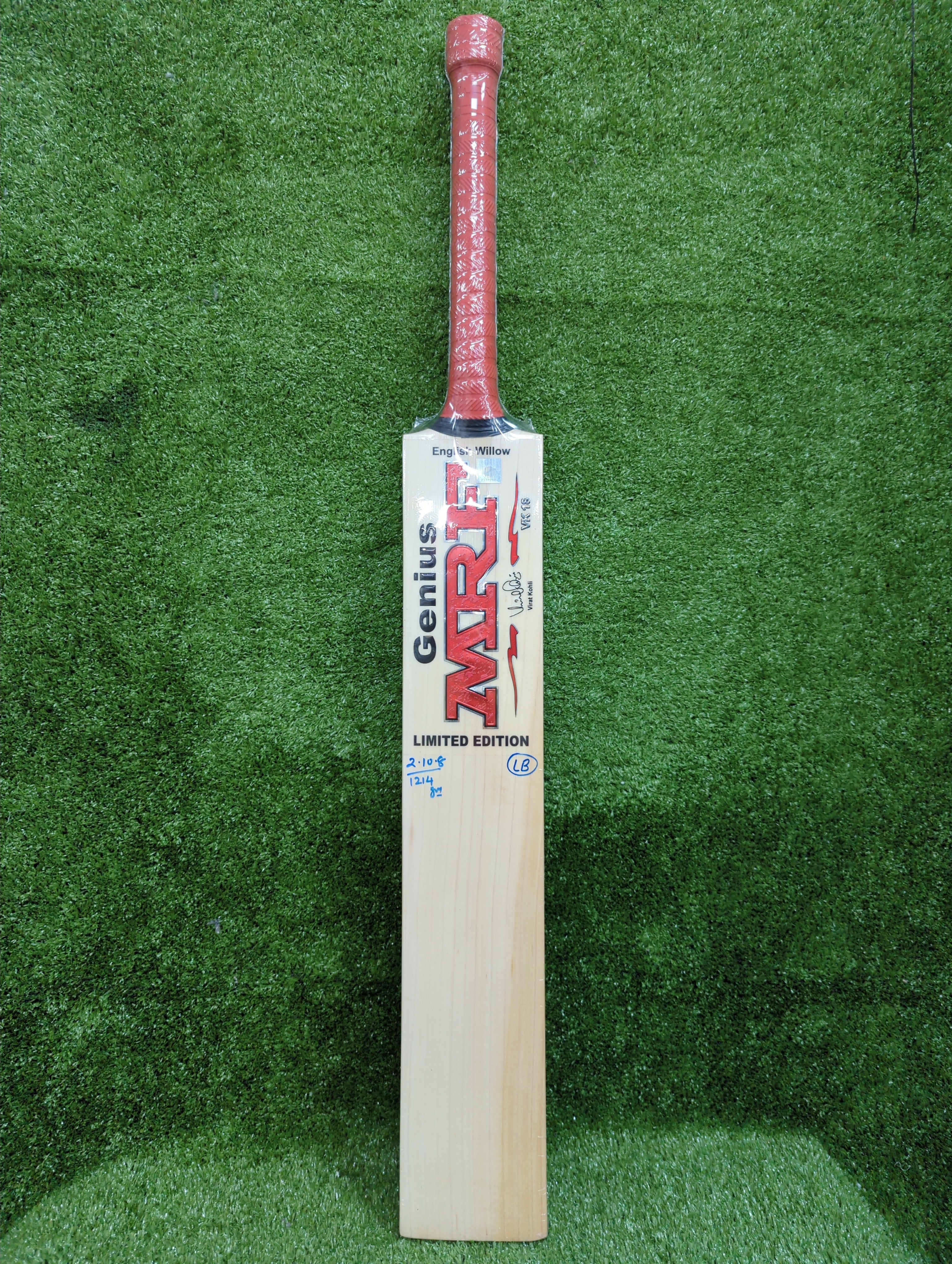 MRF Genius Limited Edition English Willow Cricket Bat - Long Blade SKC NEEDS TO UPDATE MRF