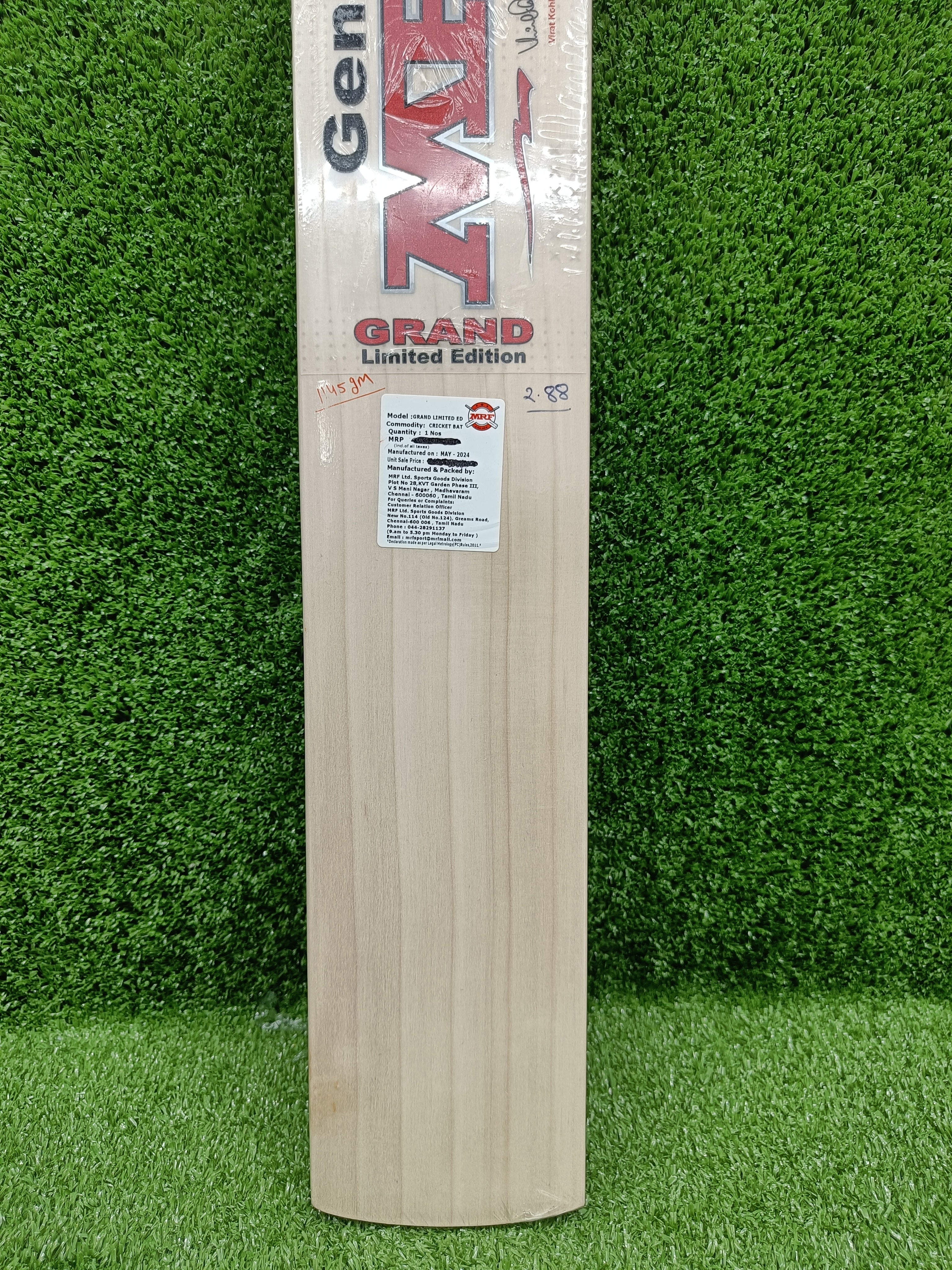 MRF Genius Grand Limited Edition English Willow Cricket Bat