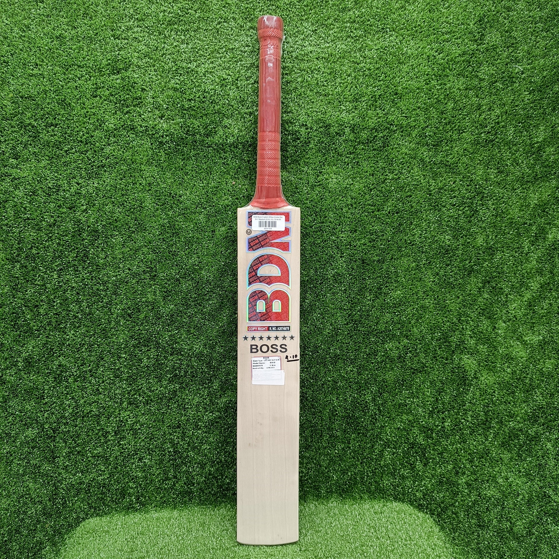 BDM Boss English Willow Cricket Bat