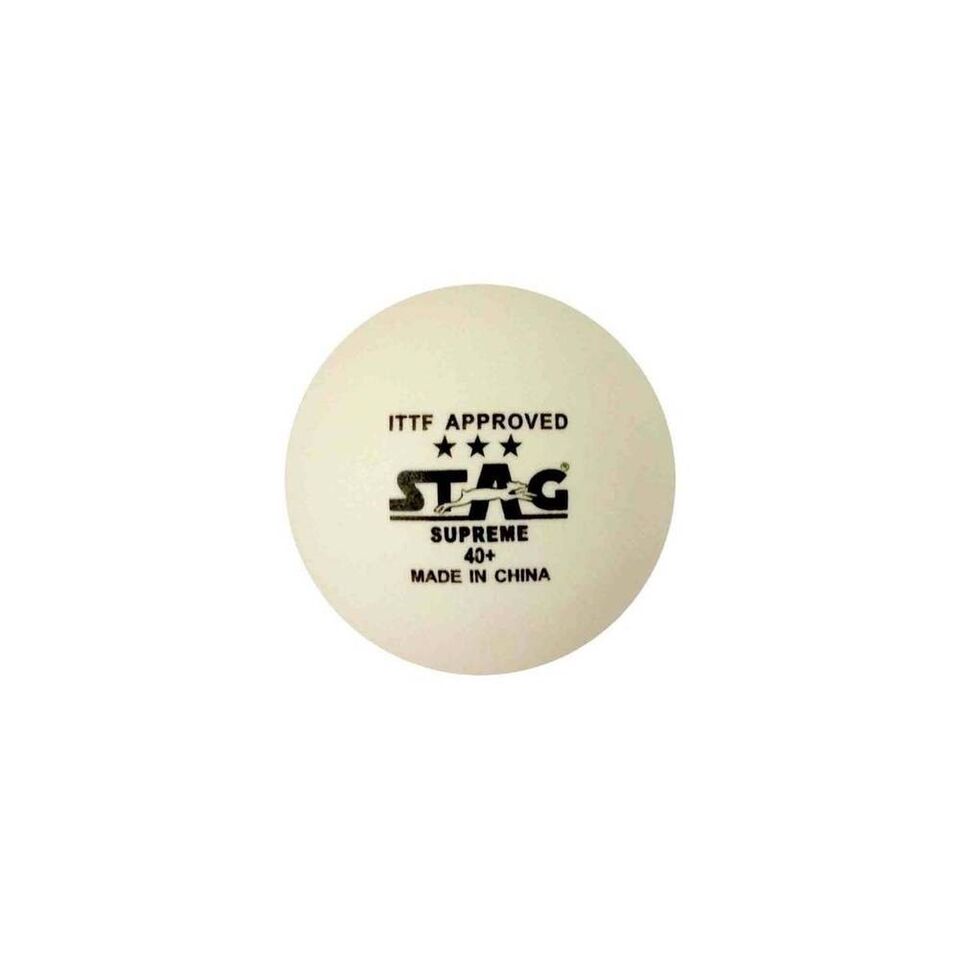 Stag Supreme 40+ 3 Star White 3-pack Table Tennis Ball