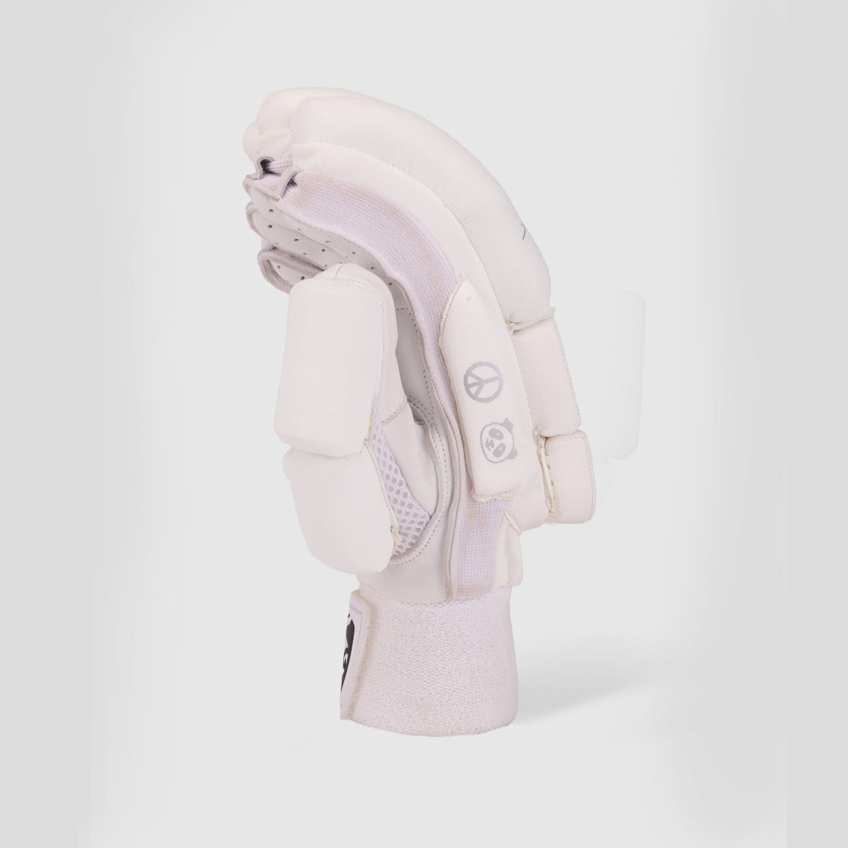 SG HP Lite Adult Cricket Batting Gloves (White) by SG - back of hand view - TopCricketStore