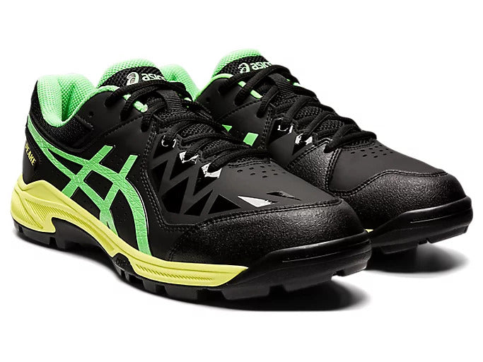 Asics Gel Peake - Black/Bright Lime Cricket Shoes