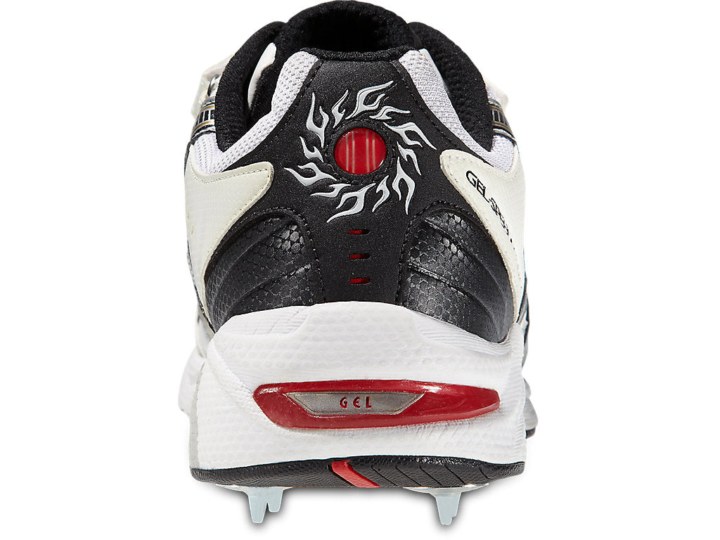 Asics Gel - Speed Menace Cricket Metal Spike Shoes (White/Black/Gold)