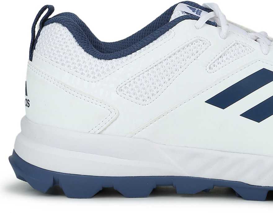 Adidas Cri Rise White/Blue Cricket Shoes