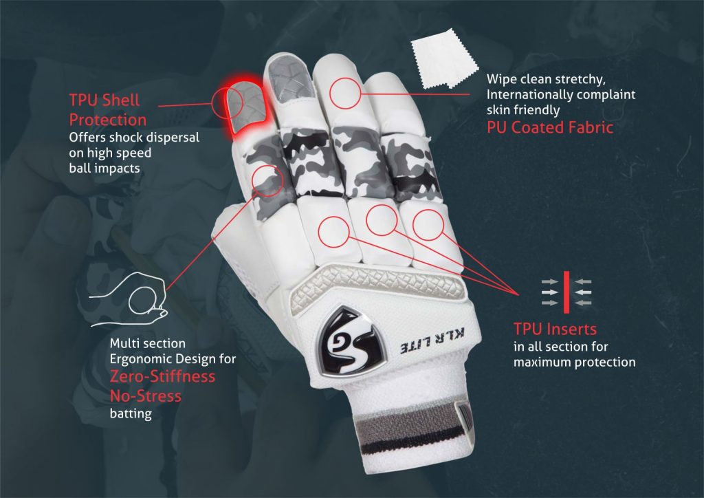 SG KLR Lite Adult Cricket Batting Gloves