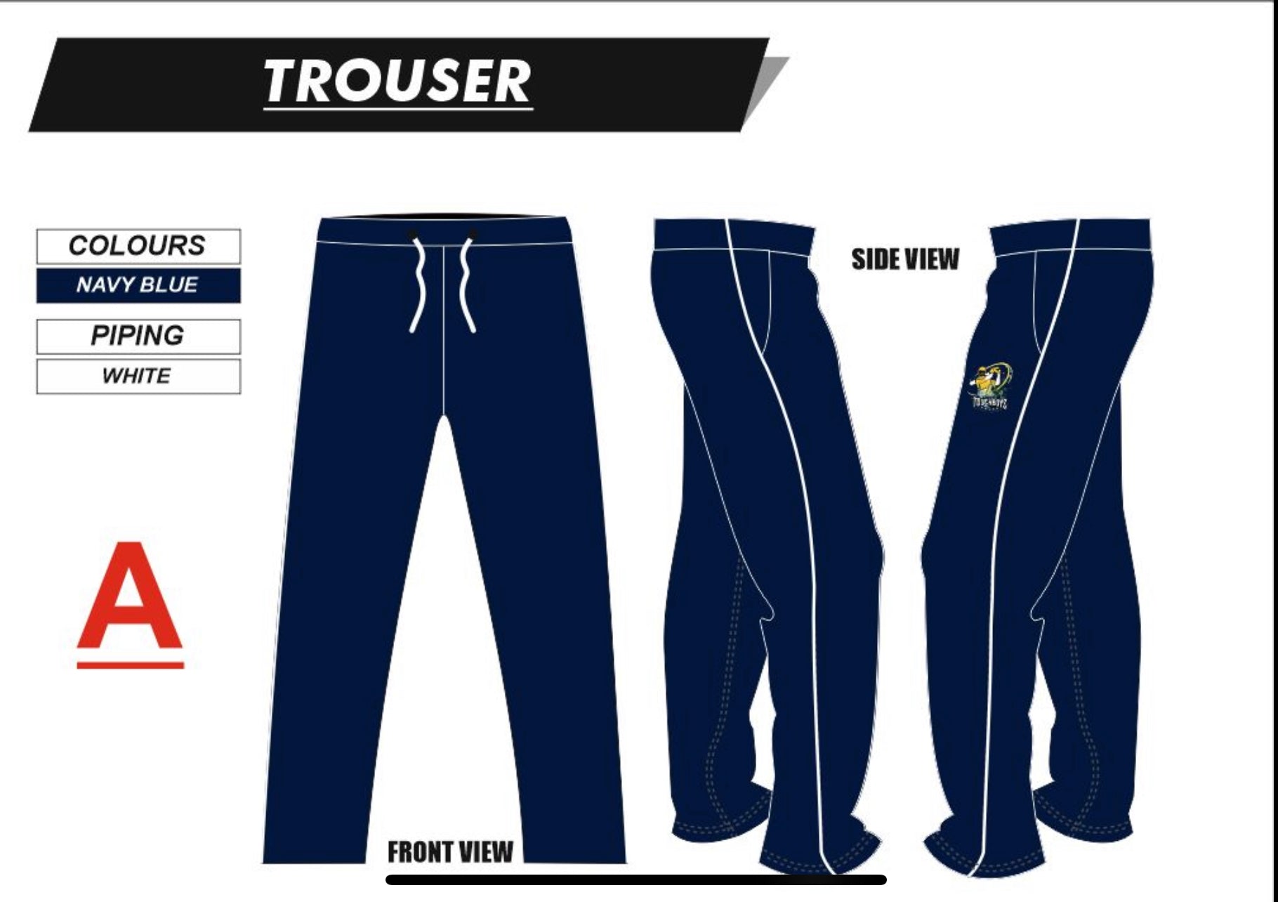 Cricket Sublimation Trousers