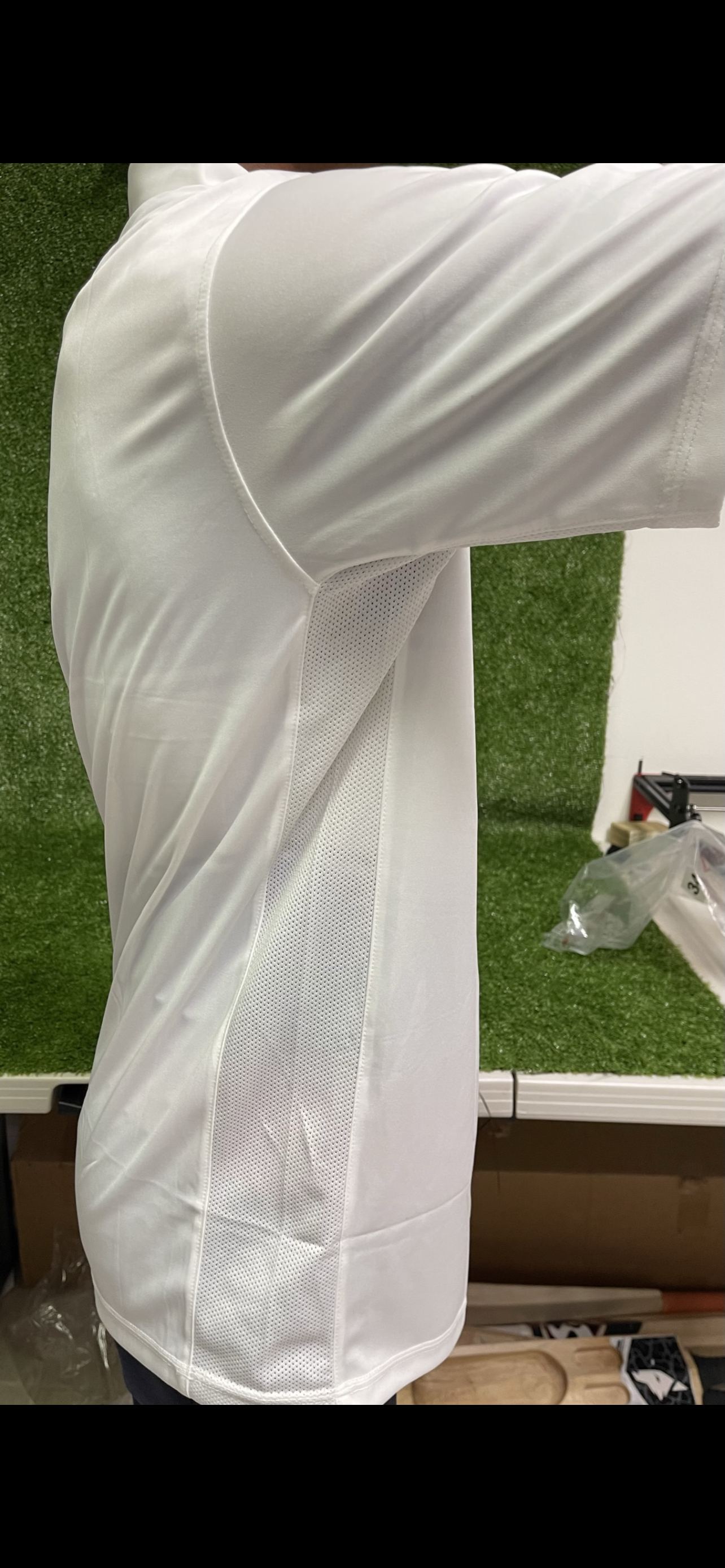 Raydn Cricket White Half Sleeve Shirt / TShirt
