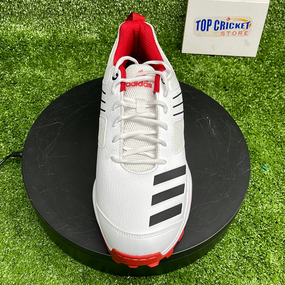 Adidas Crihase White/Red Cricket Shoes