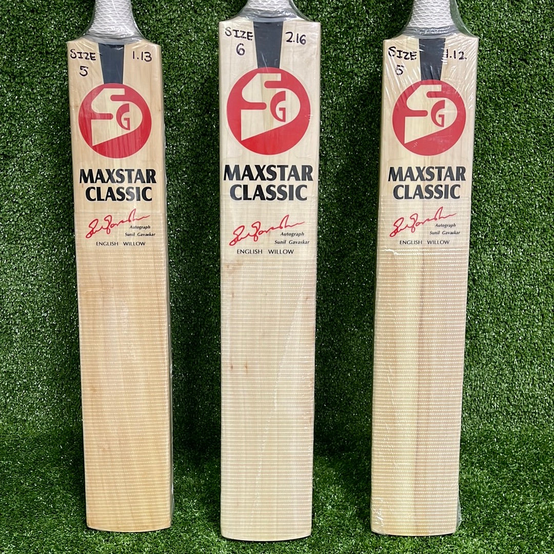 SG Maxstar Classic English Willow Junior Cricket Bat
